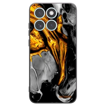 Picasee fekete szilikon tok az alábbi mobiltelefonokra Motorola Edge 70 Fusion - Black Gold