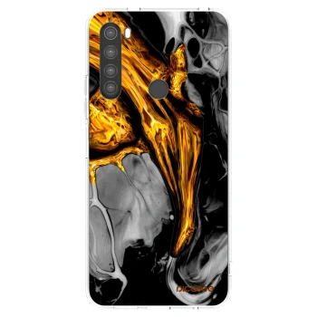 Picasee átlátszó szilikon tok az alábbi mobiltelefonokra Xiaomi Redmi Note 8 - Black Gold