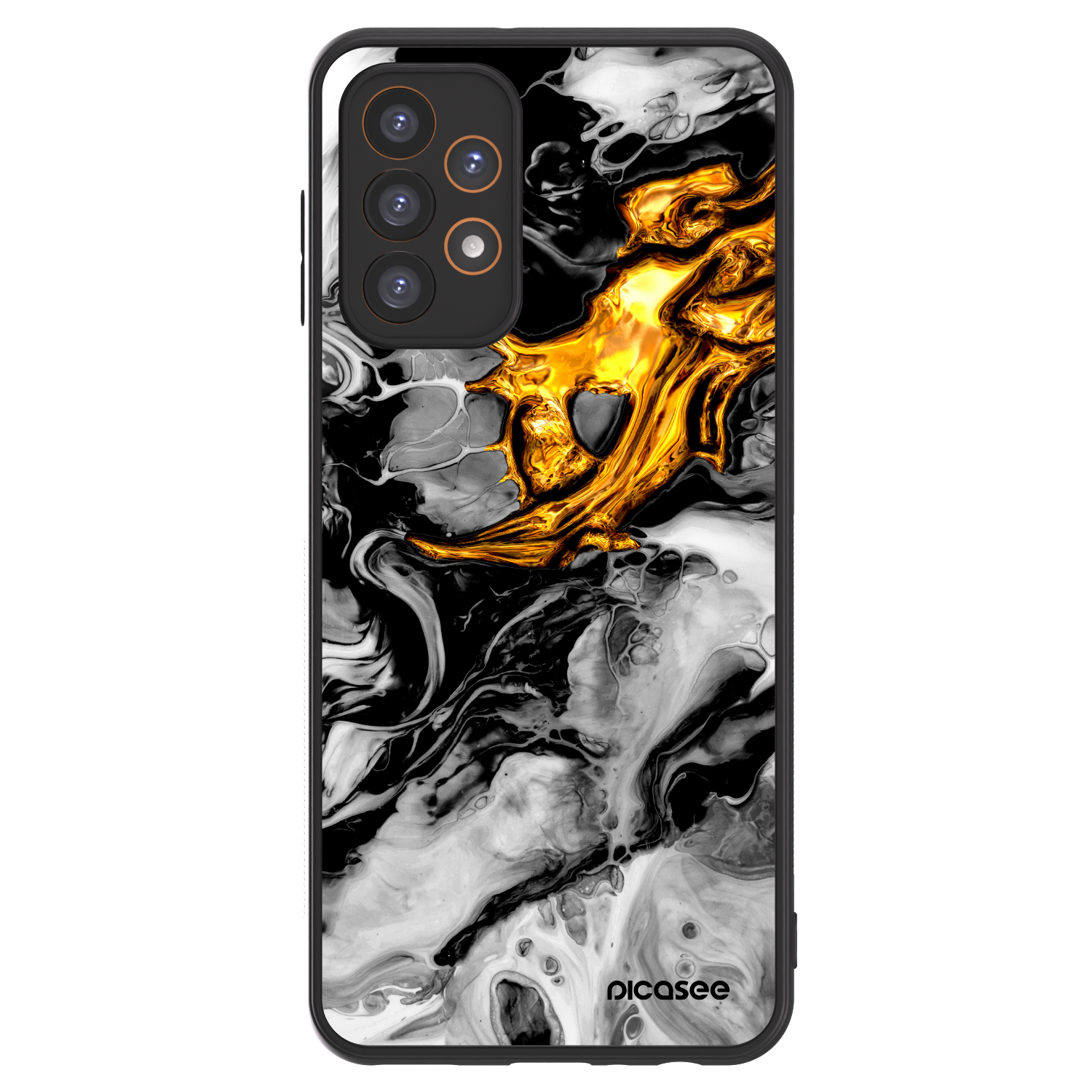 Picasee ULTIMATE CASE Samsung Galaxy A23 A236B 5G - készülékre - Black Gold 2