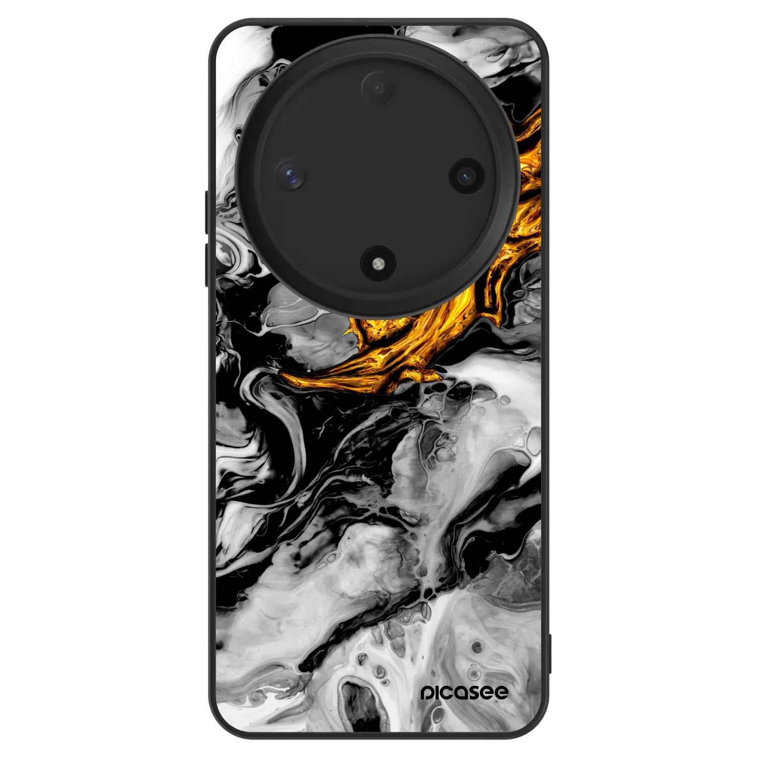 Picasee ULTIMATE CASE Honor Magic6 Lite 5G - készülékre - Black Gold 2