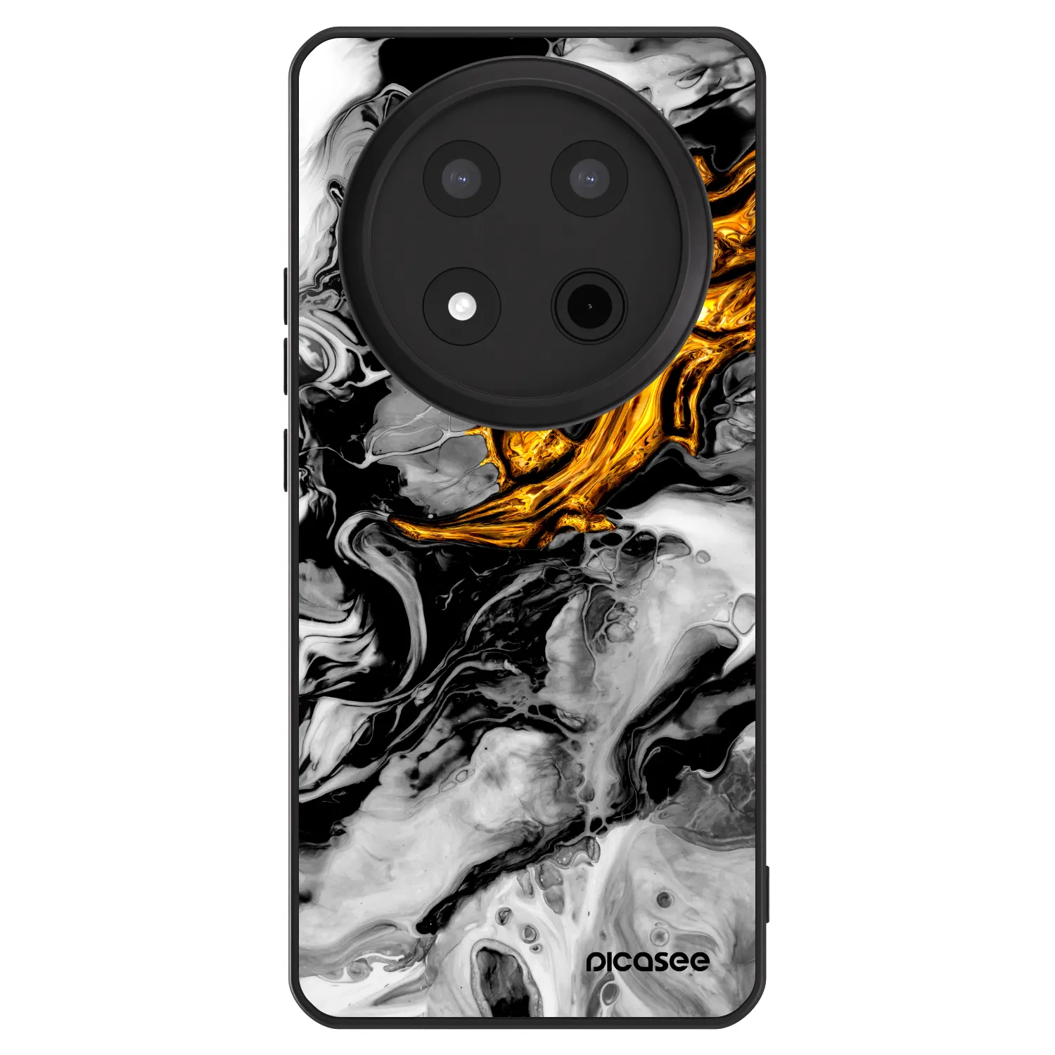 Picasee ULTIMATE CASE Honor Magic7 Lite 5G - készülékre - Black Gold 2