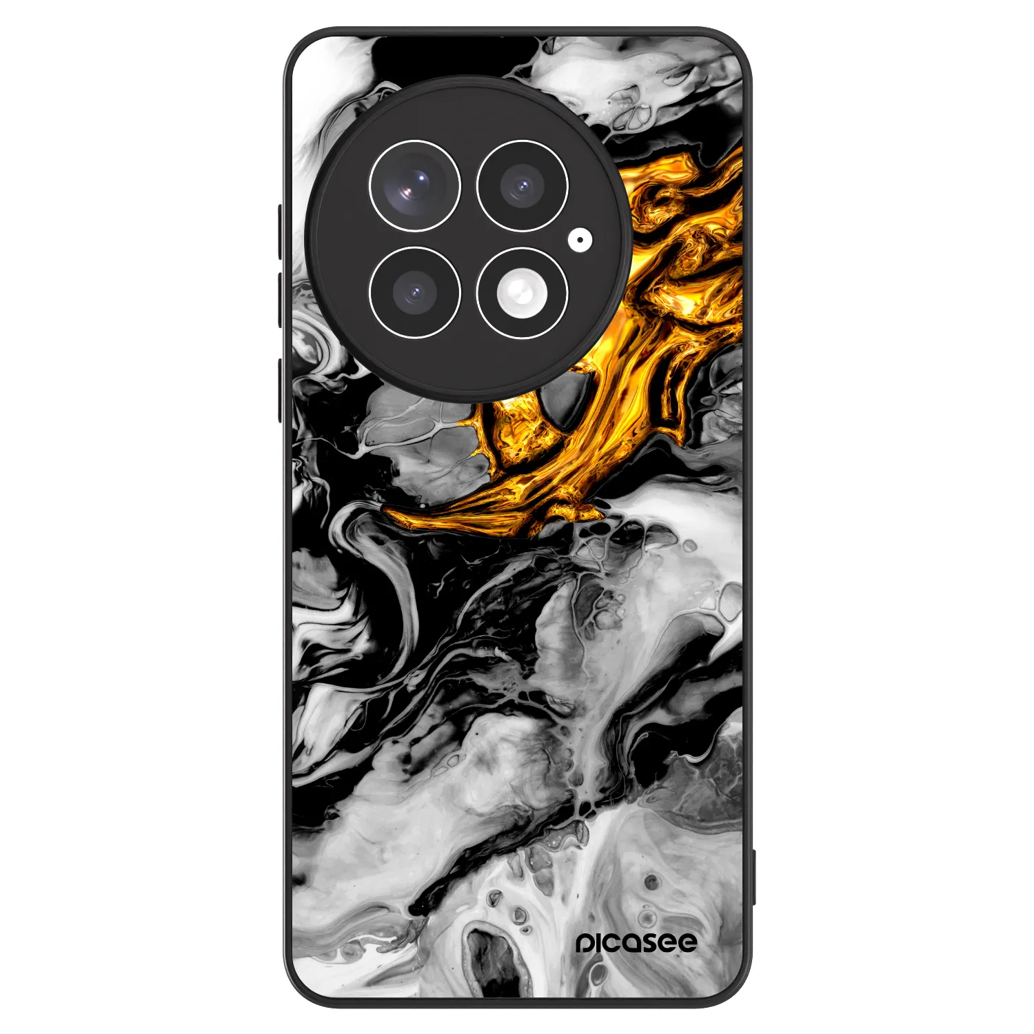 Picasee ULTIMATE CASE OnePlus 13 5G - készülékre - Black Gold 2