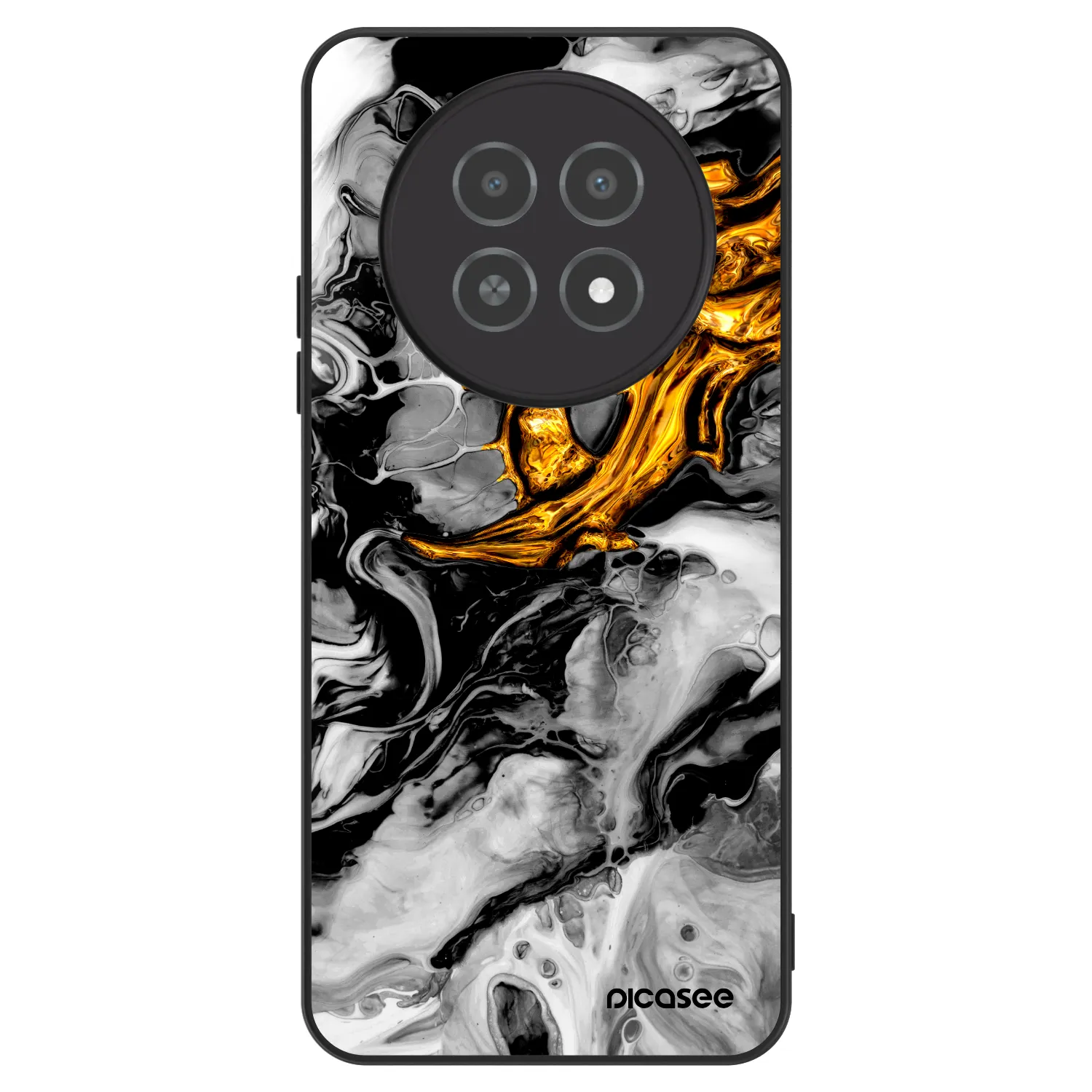 Picasee ULTIMATE CASE Realme 12X - készülékre - Black Gold 2