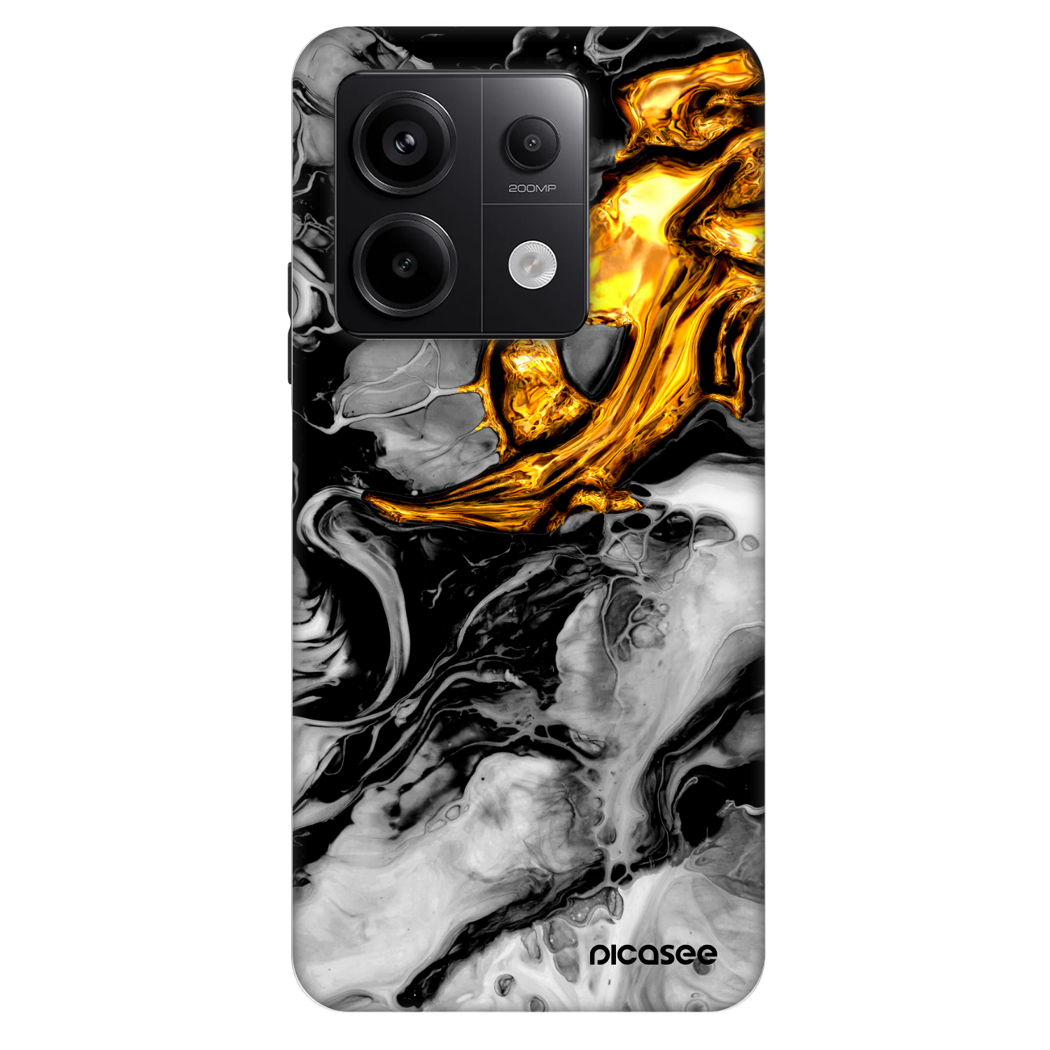 Picasee Fashion Case Xiaomi Redmi Note 13 Pro 5G - Black Gold 2