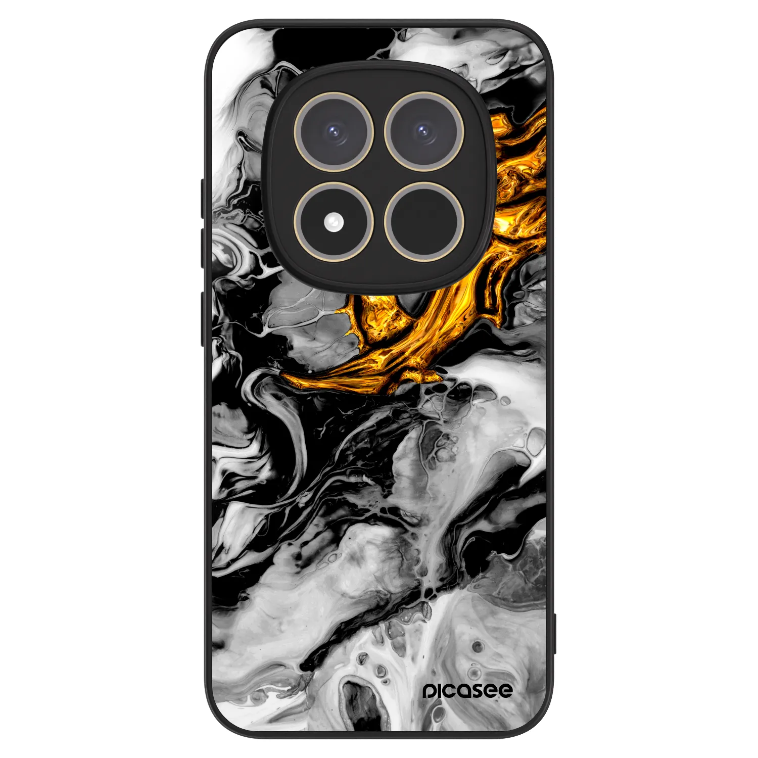 Picasee ULTIMATE CASE Xiaomi Redmi Note 15 Pro 4G - készülékre - Black Gold 2