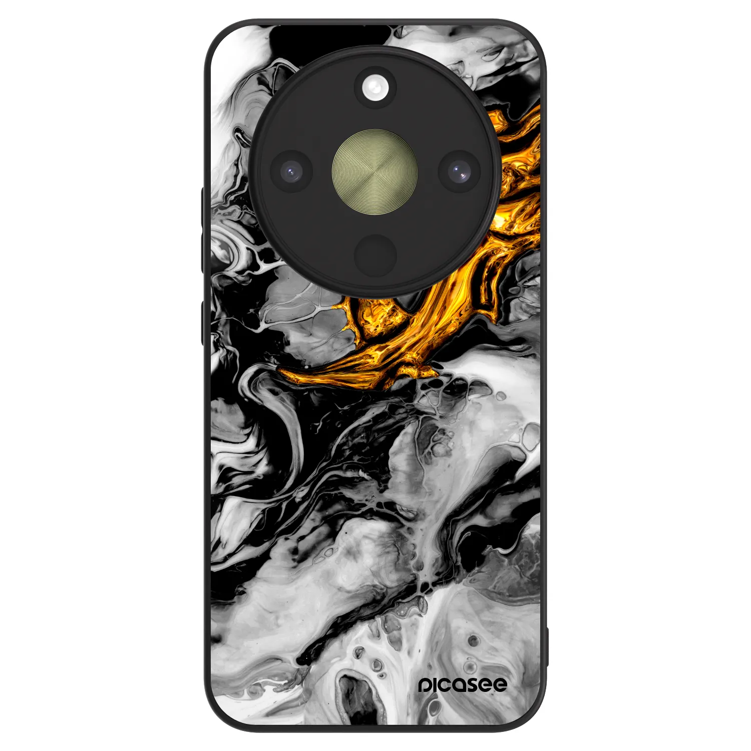 Picasee ULTIMATE CASE Honor Magic8 Lite 5G - készülékre - Black Gold 2
