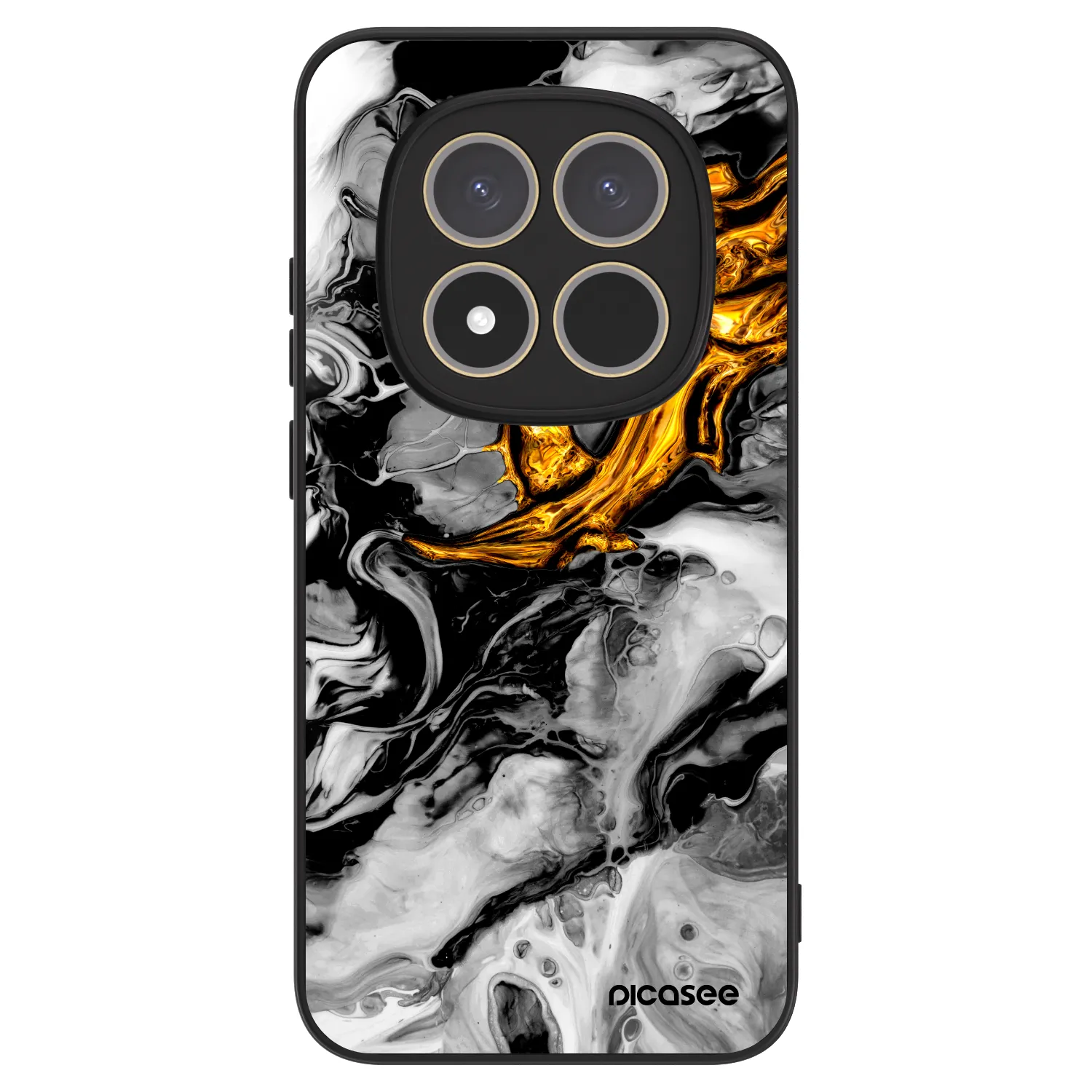 Picasee ULTIMATE CASE Xiaomi Redmi Note 15 Pro 5G - készülékre - Black Gold 2