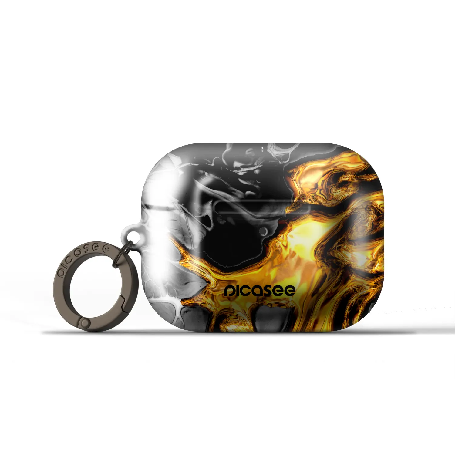 Picasee Obal pro Apple AirPods Pro 3 - Black Gold 2
