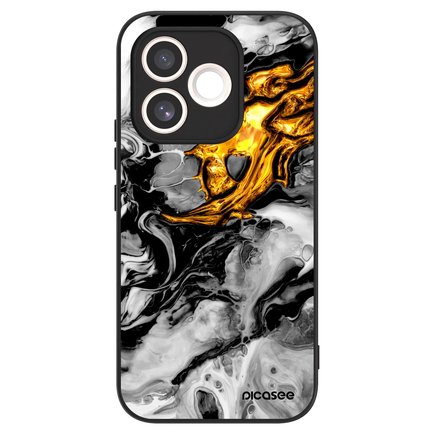 Picasee ULTIMATE CASE Honor 600 Lite - készülékre - Black Gold 2