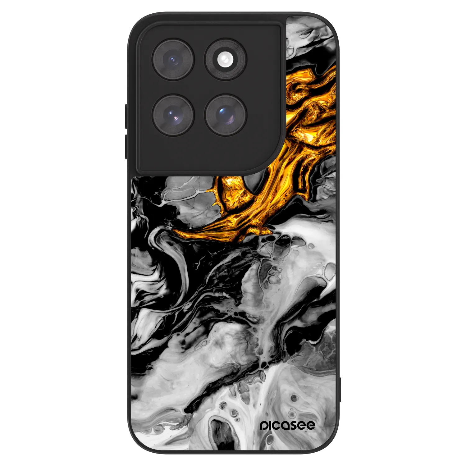 Picasee ULTIMATE CASE Motorola Moto G77 - készülékre - Black Gold 2