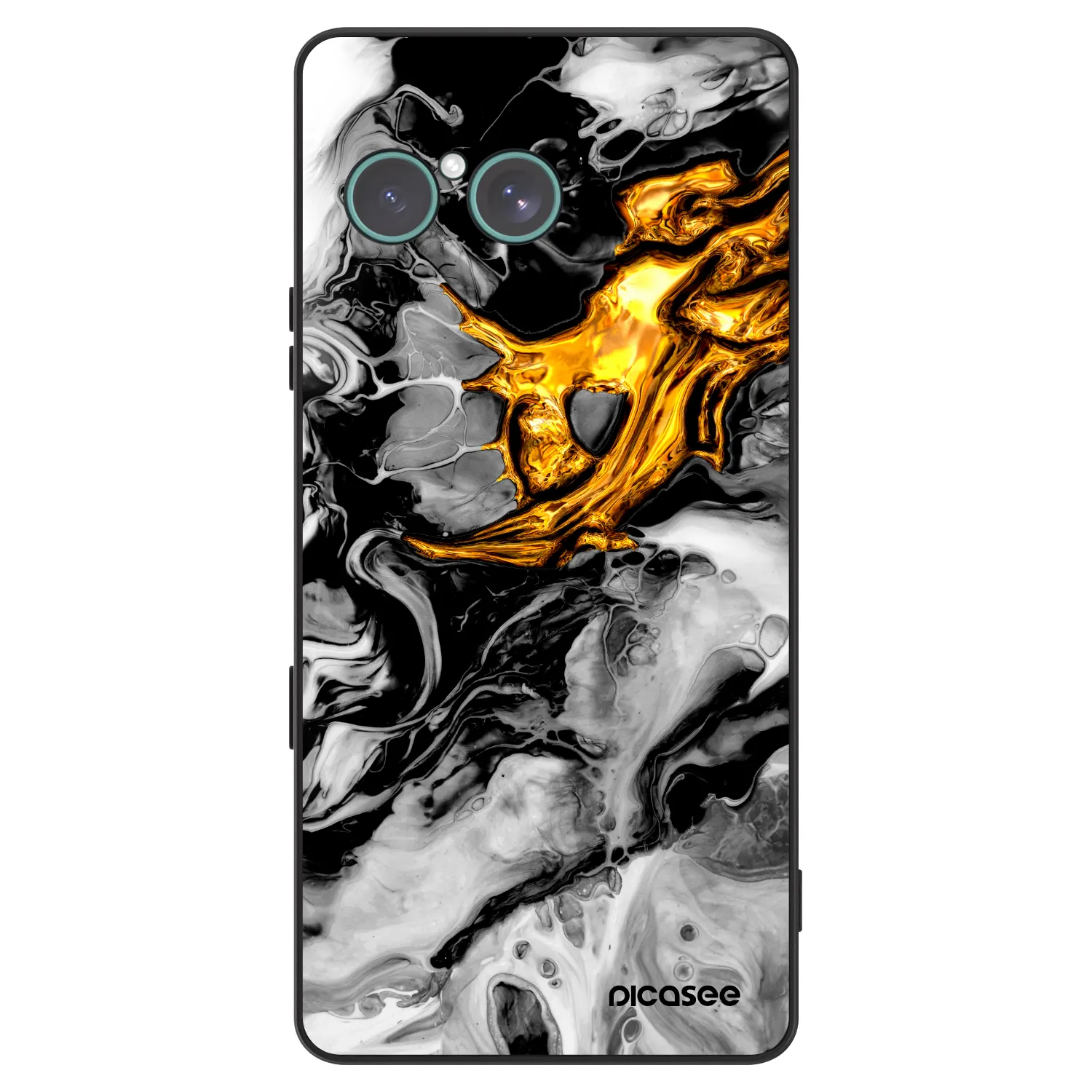 Picasee ULTIMATE CASE Sony Xperia 10 VII - készülékre - Black Gold 2