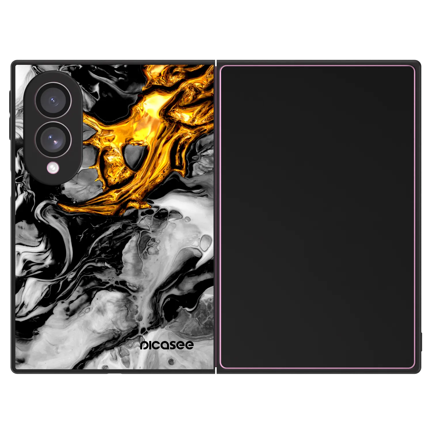 Picasee ULTIMATE CASE Samsung Galaxy Z Fold8 5G - készülékre - Black Gold 2