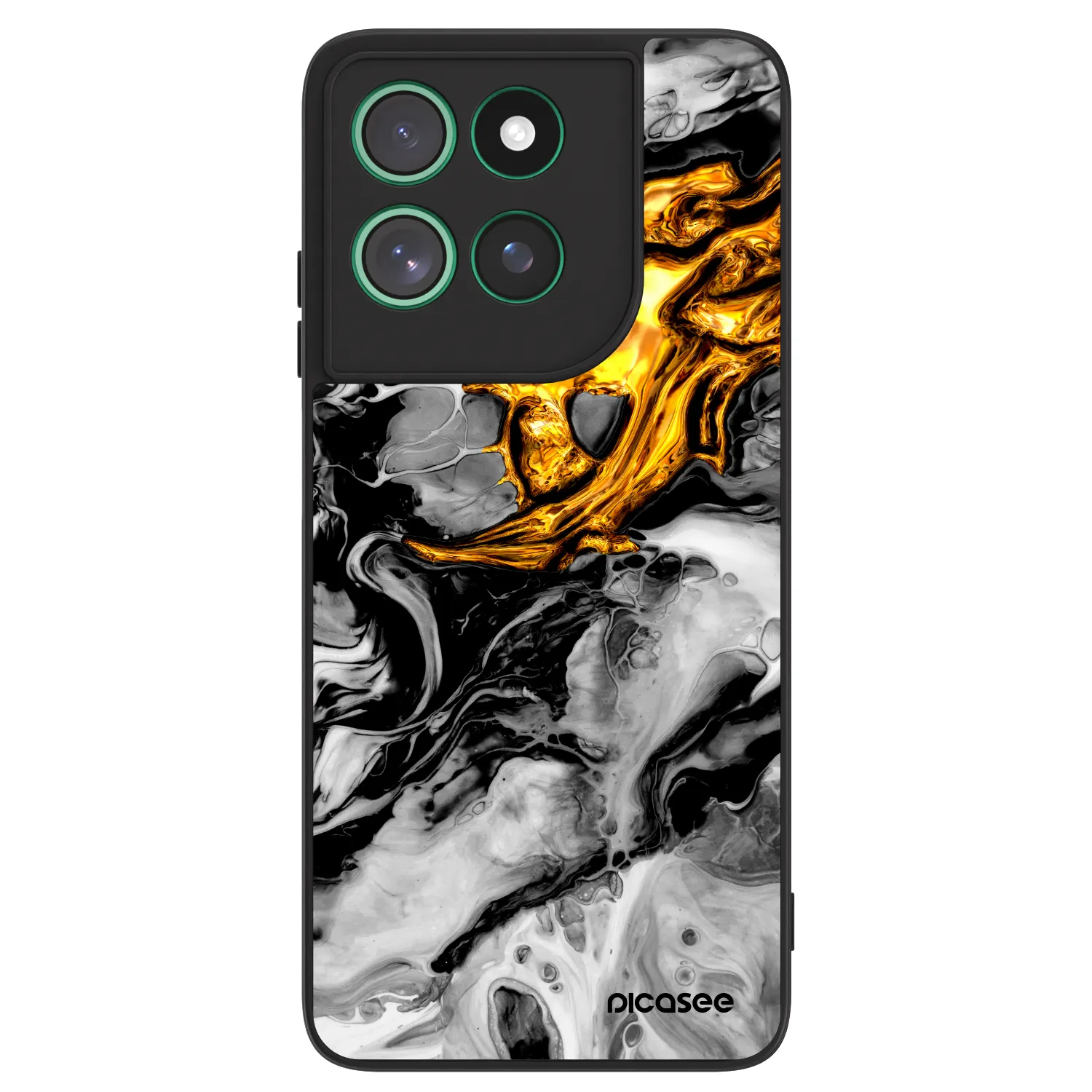 Picasee ULTIMATE CASE Motorola Moto G57 Power - készülékre - Black Gold 2