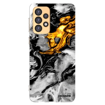 Picasee átlátszó szilikon tok az alábbi mobiltelefonokra Samsung Galaxy A33 5G A336 - Black Gold 2