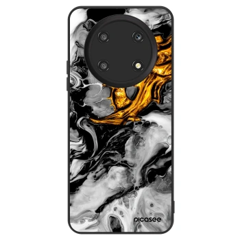 Szilikon tok erre a típusra Honor Magic4 Lite 5G - Black Gold 2