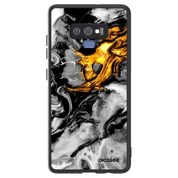 Szilikon tok erre a típusra Samsung Galaxy Note 9 N960F - Black Gold 2