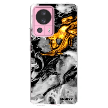 Picasee átlátszó szilikon tok az alábbi mobiltelefonokra Xiaomi 13 Lite - Black Gold 2