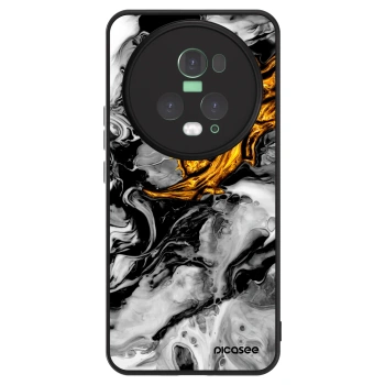 Szilikon tok erre a típusra Honor Magic5 Pro - Black Gold 2