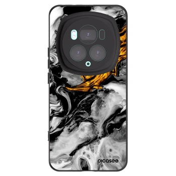 Picasee fekete szilikon tok az alábbi mobiltelefonokra Honor Magic6 Pro - Black Gold 2