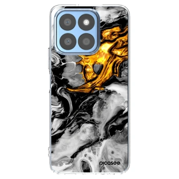 Picasee átlátszó szilikon tok az alábbi mobiltelefonokra Honor X8b - Black Gold 2
