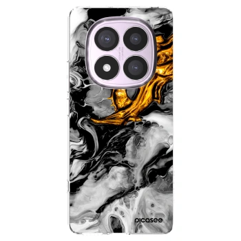 Picasee átlátszó szilikon tok az alábbi mobiltelefonokra Xiaomi Redmi Note 14 Pro 5G - Black Gold 2