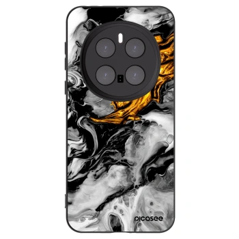 Picasee fekete szilikon tok az alábbi mobiltelefonokra Honor Magic7 Pro 5G - Black Gold 2