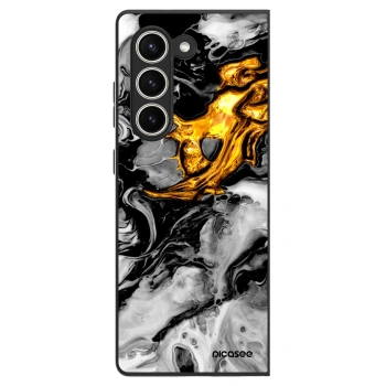 Szilikon tok erre a típusra Samsung Galaxy Z Fold5 5G - Black Gold 2