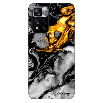 Szilikon tok erre a típusra Xiaomi Redmi Note 11 Pro 5G - Black Gold 2