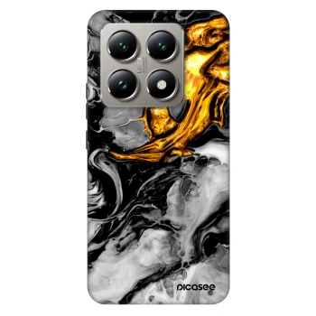 Szilikon tok erre a típusra Xiaomi 14T Pro - Black Gold 2