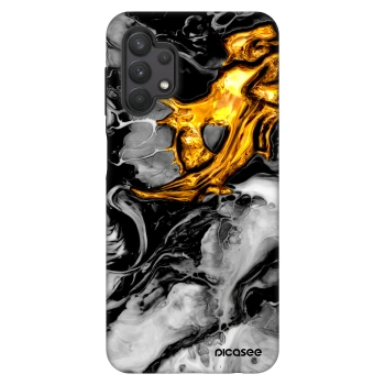 Szilikon tok erre a típusra Samsung Galaxy A32 5G A326B - Black Gold 2