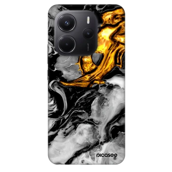 Szilikon tok erre a típusra Xiaomi Redmi Note 14 4G - Black Gold 2