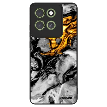 Szilikon tok erre a típusra Motorola Moto G86 Power 5G - Black Gold 2