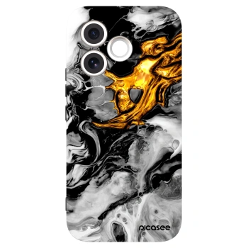 Picasee fekete szilikon tok az alábbi mobiltelefonokra Honor 600 Lite - Black Gold 2