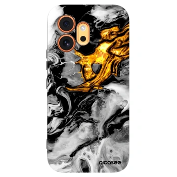 Picasee fekete szilikon tok az alábbi mobiltelefonokra Honor 600 - Black Gold 2