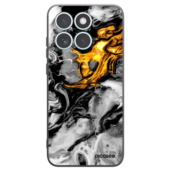 Picasee fekete szilikon tok az alábbi mobiltelefonokra Motorola Edge 70 Fusion - Black Gold 2