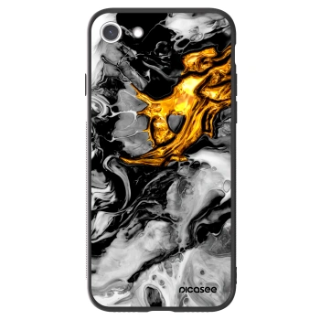 Picasee ULTIMATE CASE Apple iPhone 7 - készülékre - Black Gold 2