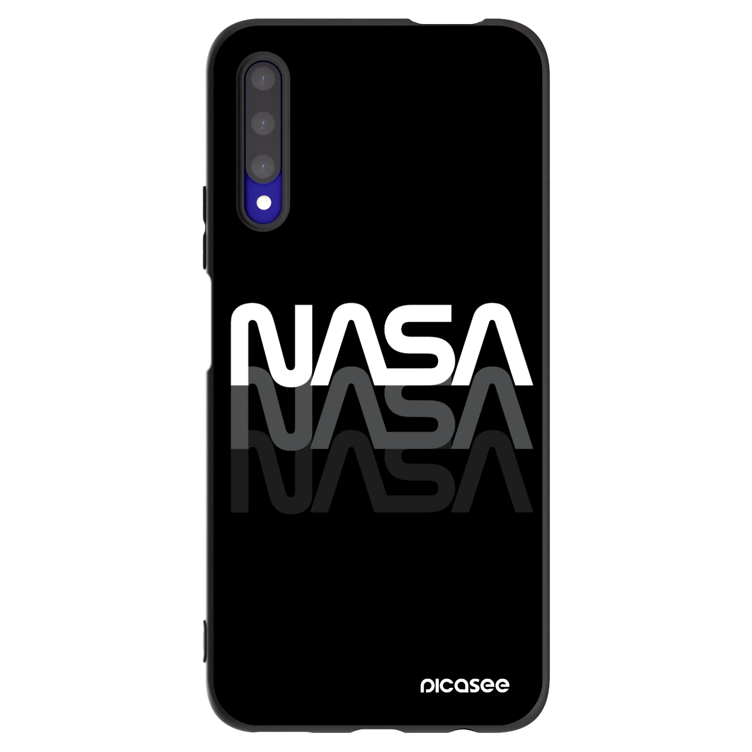 Picasee fekete szilikon tok az alábbi mobiltelefonokra Honor 9X Pro - NASA Triple