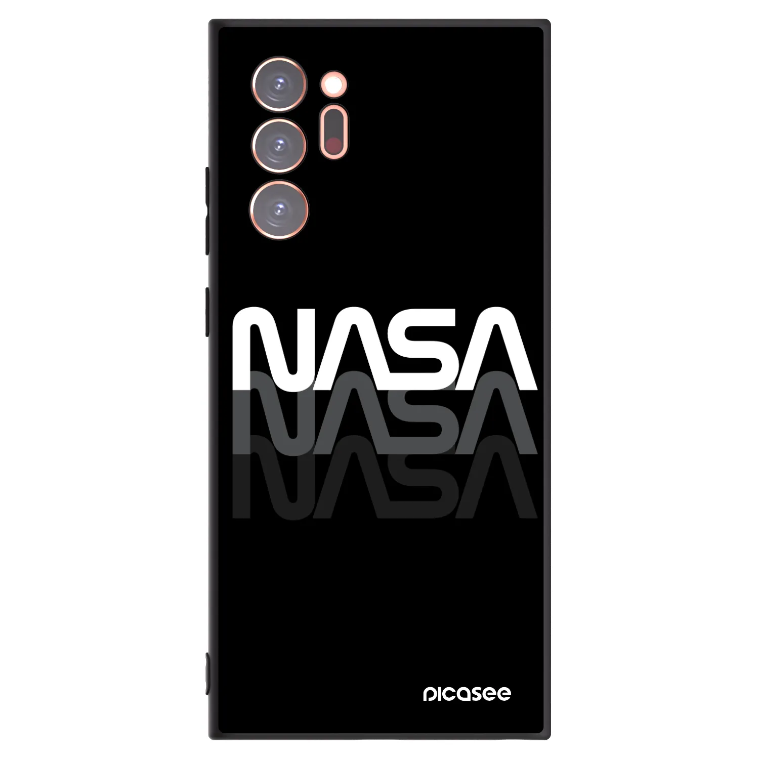 Picasee fekete szilikon tok az alábbi mobiltelefonokra Samsung Galaxy Note 20 Ultra - NASA Triple