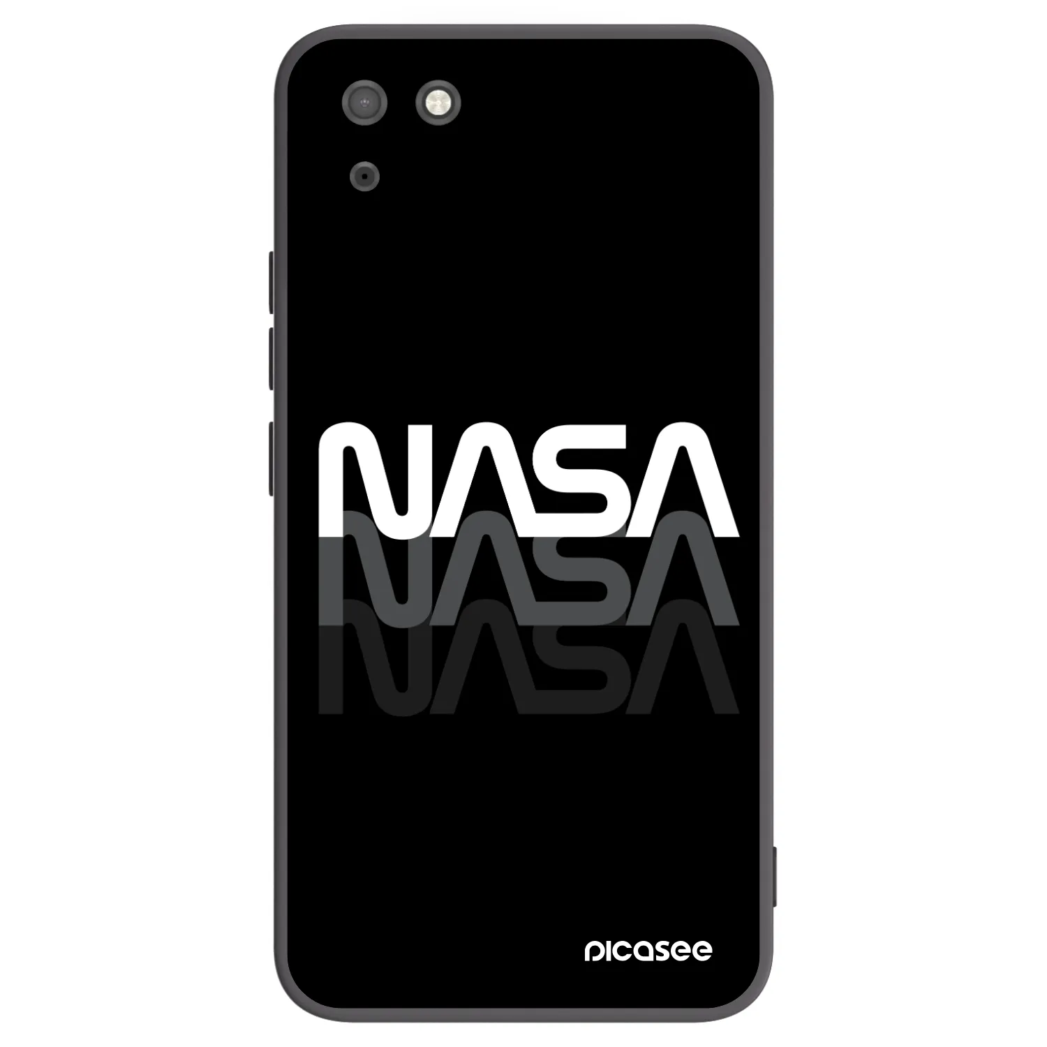 Picasee fekete szilikon tok az alábbi mobiltelefonokra Huawei Y5P - NASA Triple