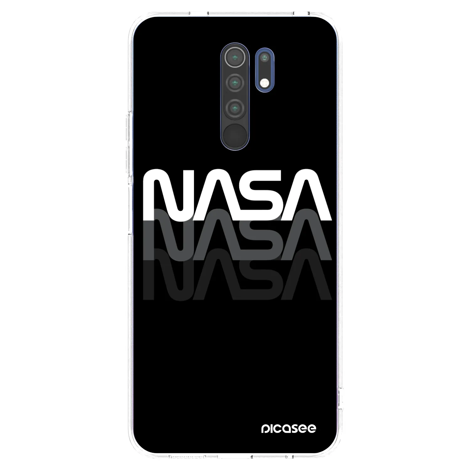 Picasee átlátszó szilikon tok az alábbi mobiltelefonokra Xiaomi Redmi 9 - NASA Triple