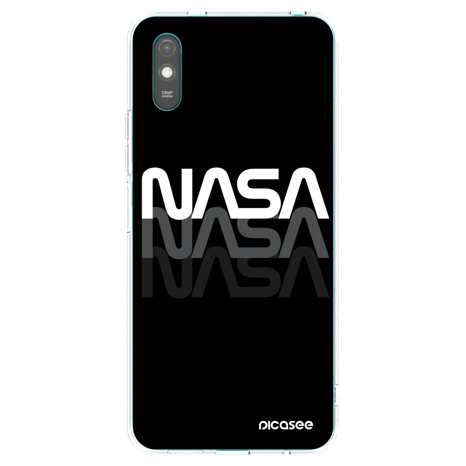 Picasee átlátszó szilikon tok az alábbi mobiltelefonokra Xiaomi Redmi 9A - NASA Triple