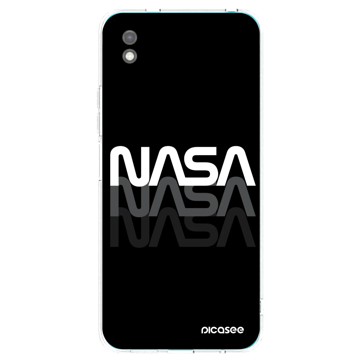 Picasee fekete szilikon tok az alábbi mobiltelefonokra Xiaomi Redmi 9A - NASA Triple