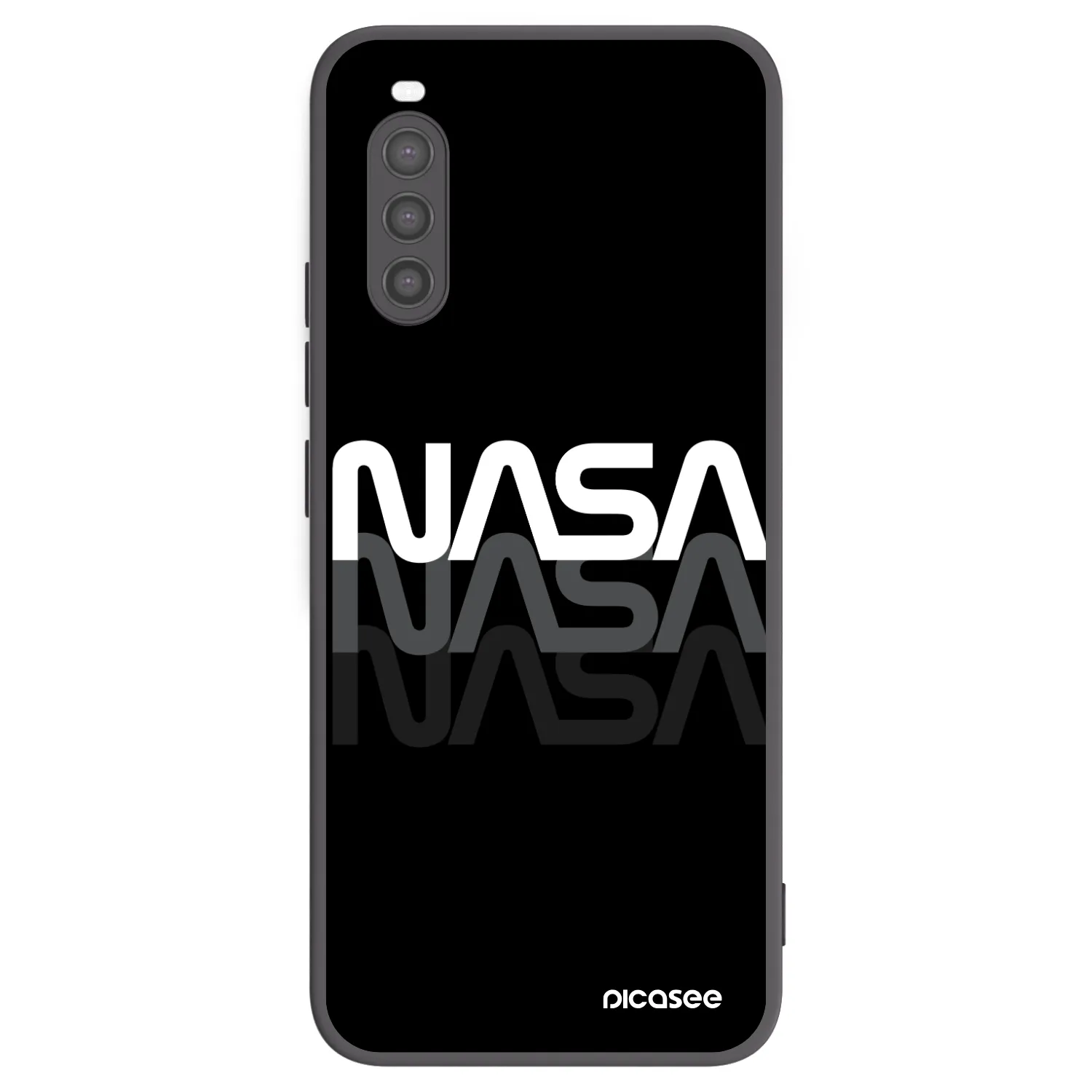 Picasee fekete szilikon tok az alábbi mobiltelefonokra Sony Xperia 10 II - NASA Triple