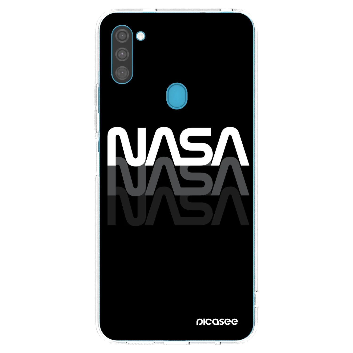 Picasee átlátszó szilikon tok az alábbi mobiltelefonokra Samsung Galaxy M11 - NASA Triple