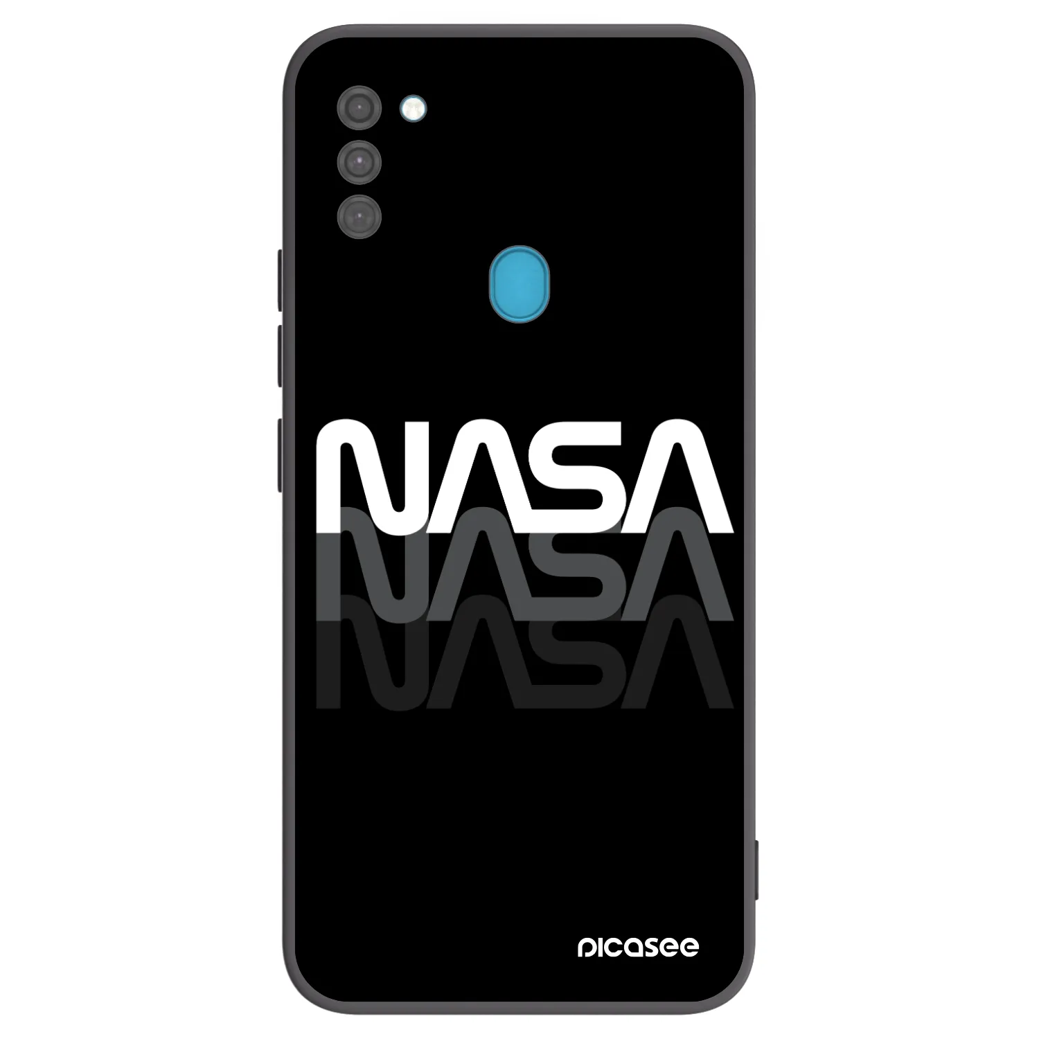 Picasee fekete szilikon tok az alábbi mobiltelefonokra Samsung Galaxy M11 - NASA Triple