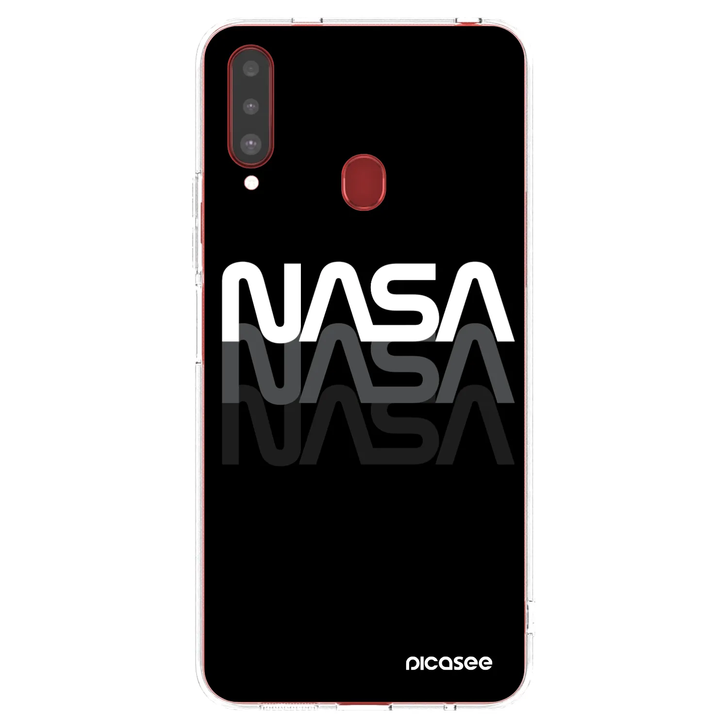 Picasee átlátszó szilikon tok az alábbi mobiltelefonokra Samsung Galaxy A20s - NASA Triple