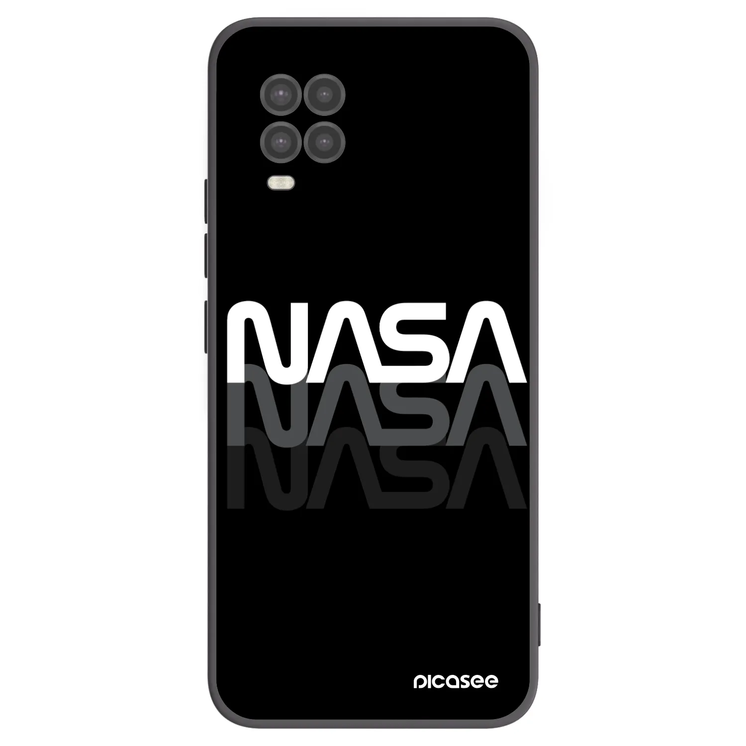 Picasee fekete szilikon tok az alábbi mobiltelefonokra Xiaomi Mi 10 Lite - NASA Triple