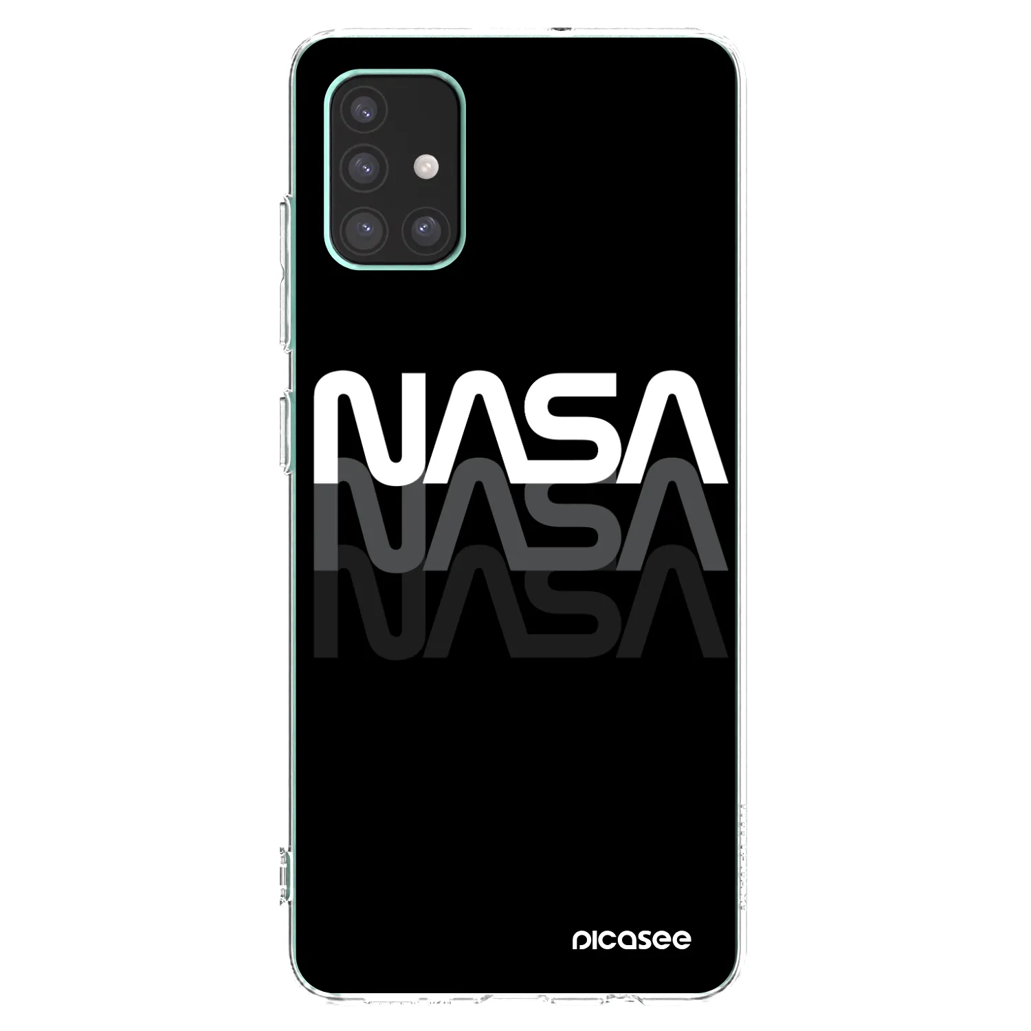 Picasee átlátszó szilikon tok az alábbi mobiltelefonokra Samsung Galaxy M51 M515F - NASA Triple