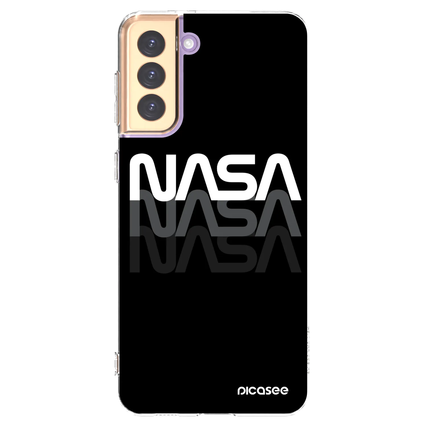 Picasee átlátszó szilikon tok az alábbi mobiltelefonokra Samsung Galaxy S21+ 5G G996F - NASA Triple
