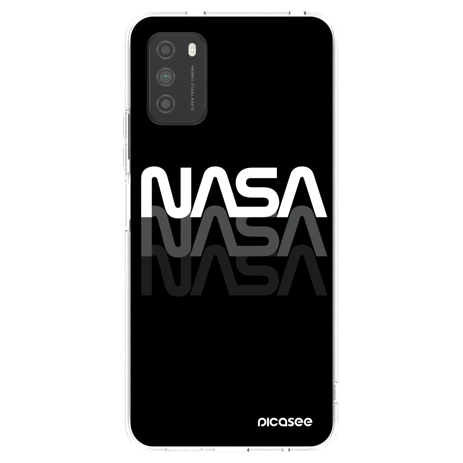 Picasee átlátszó szilikon tok az alábbi mobiltelefonokra Xiaomi Poco M3 - NASA Triple